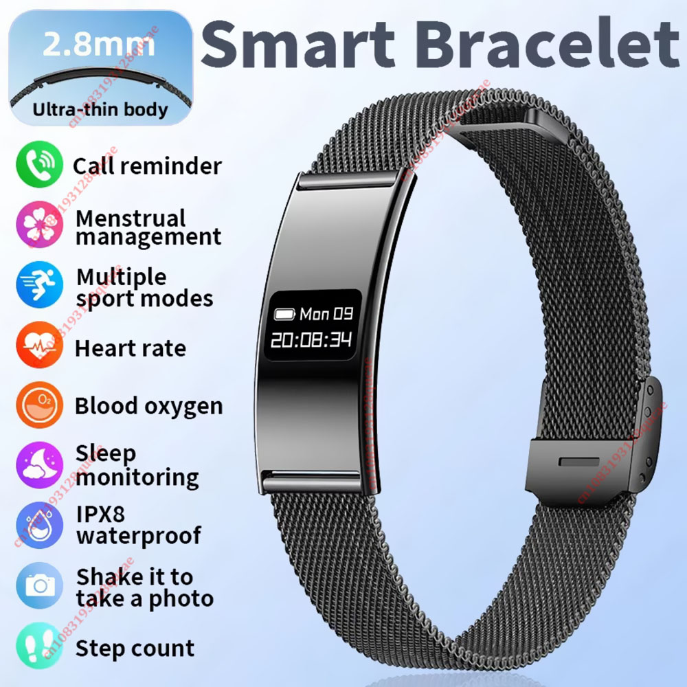 Smartwatch X12 - 2026 Nowa Inteligentna Bransoletka Ultra-cienka Monitor