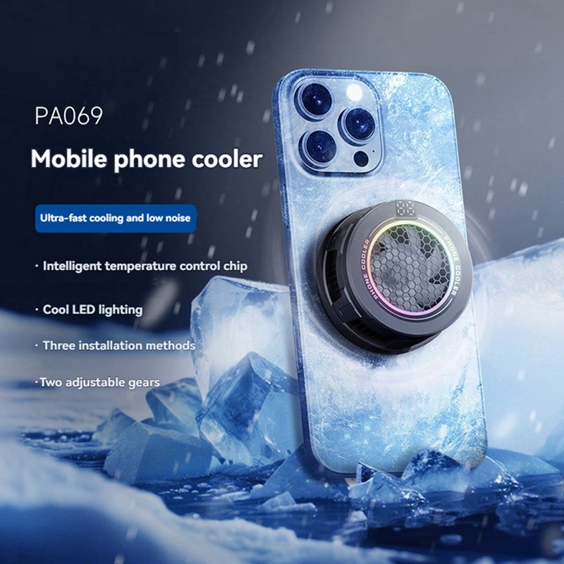 Smart Accessories - Magnetyczny cooler do telefonu, cichy wentylator