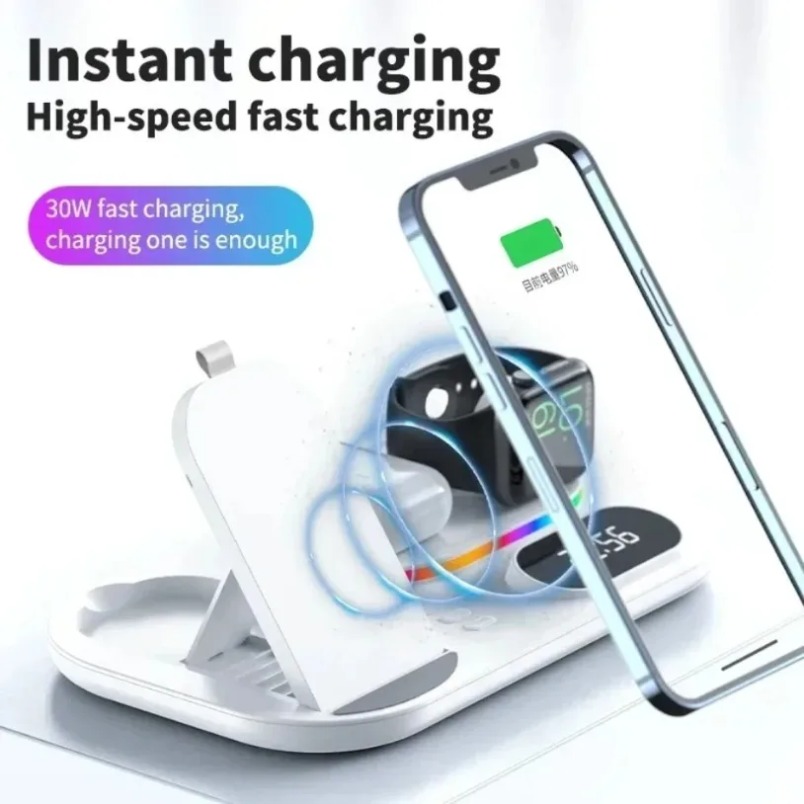 Wireless Charger Watch - Bezprzewodowa ładowarka do telefonu 15W z