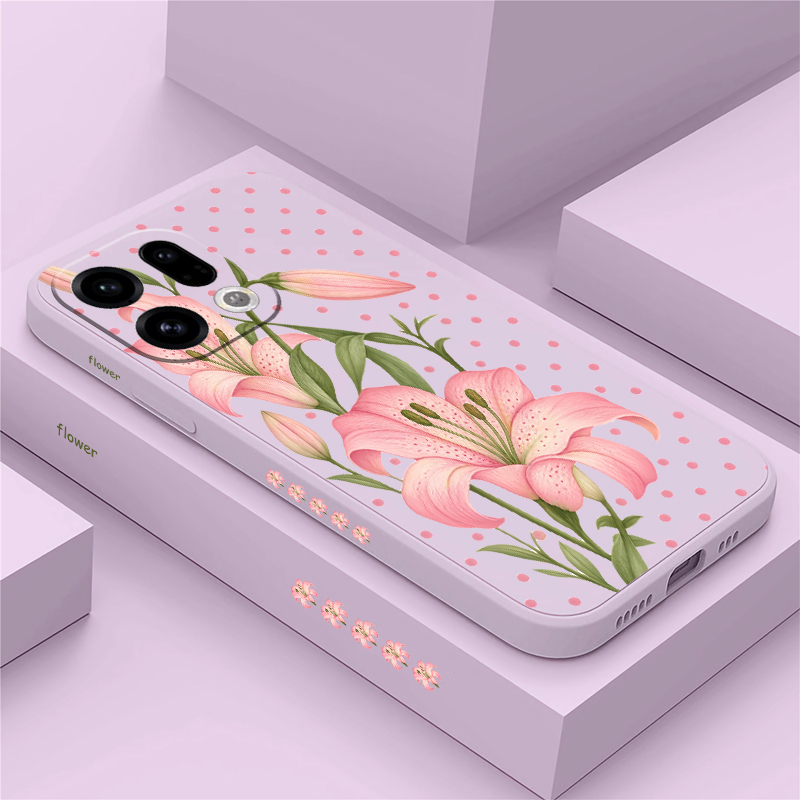 Oppo Reno 12 - Luksusowe etui na telefon z różowym