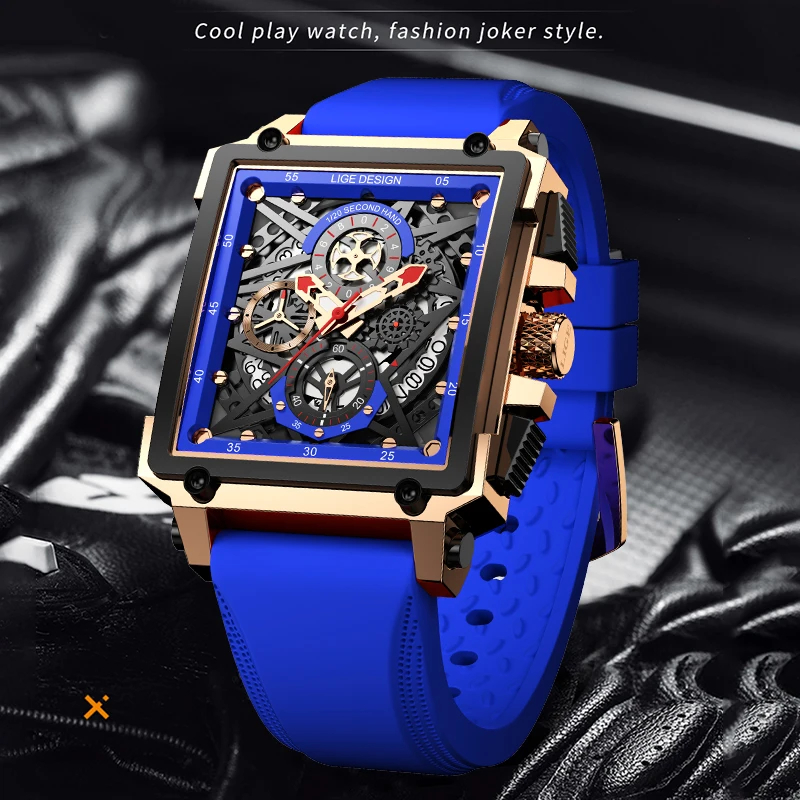 LIGE męski sportowy zegarek na – Silicone Band Replacement recenzja i cena