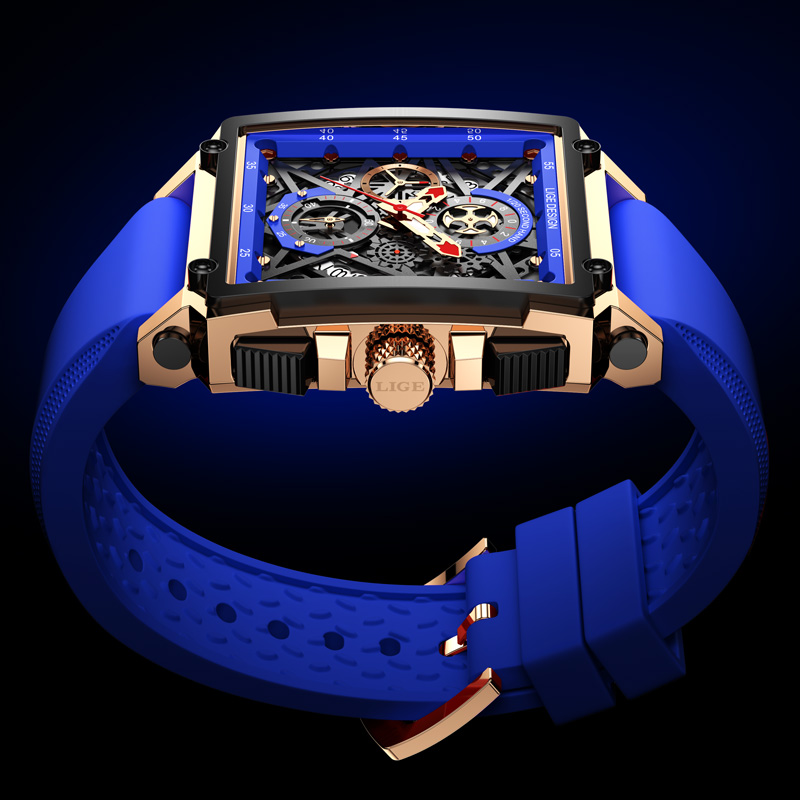 LIGE męski sportowy zegarek na – Silicone Band Replacement recenzja i cena