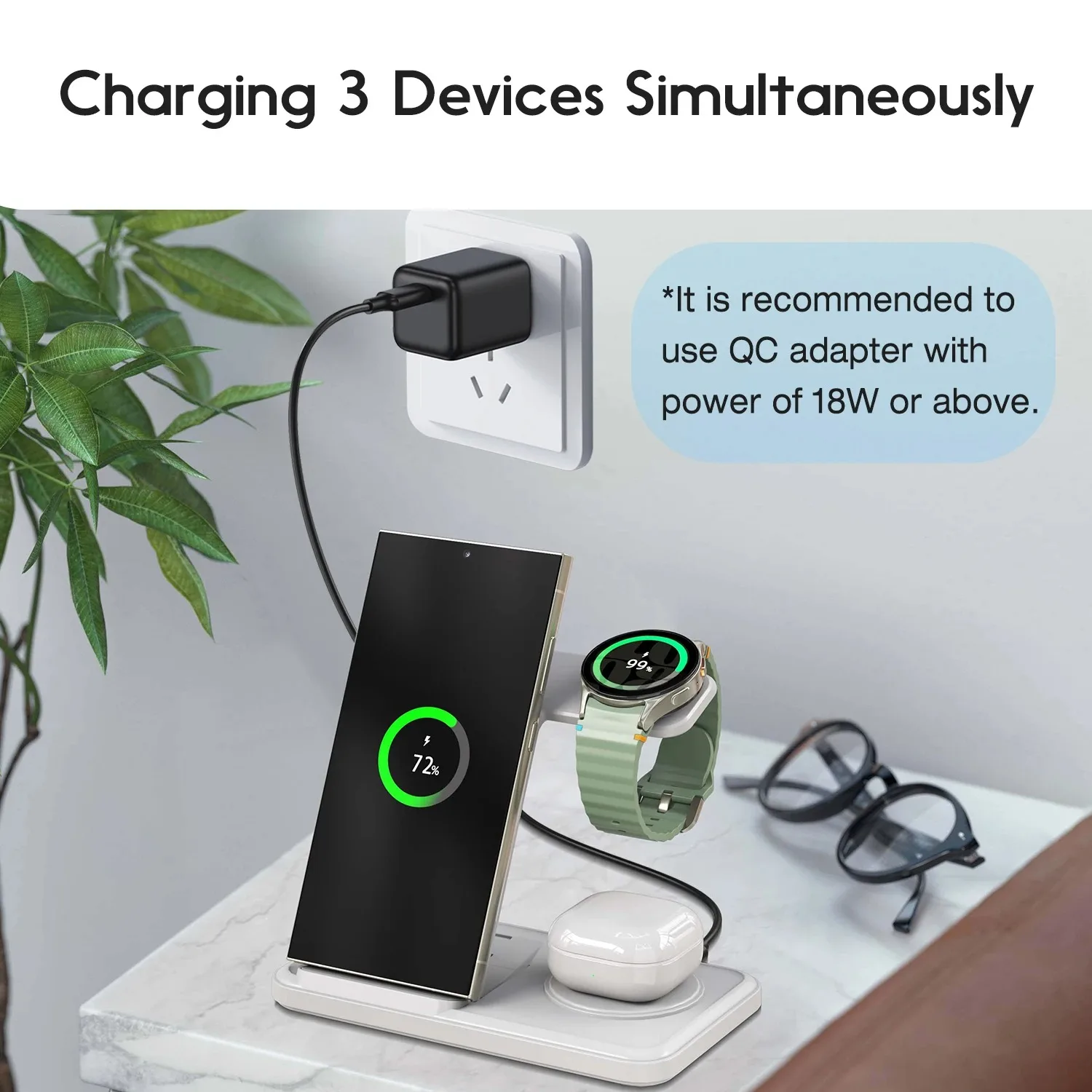 Stacja ładowania bezprzewodowe – Wireless Charger Watch recenzja i cena