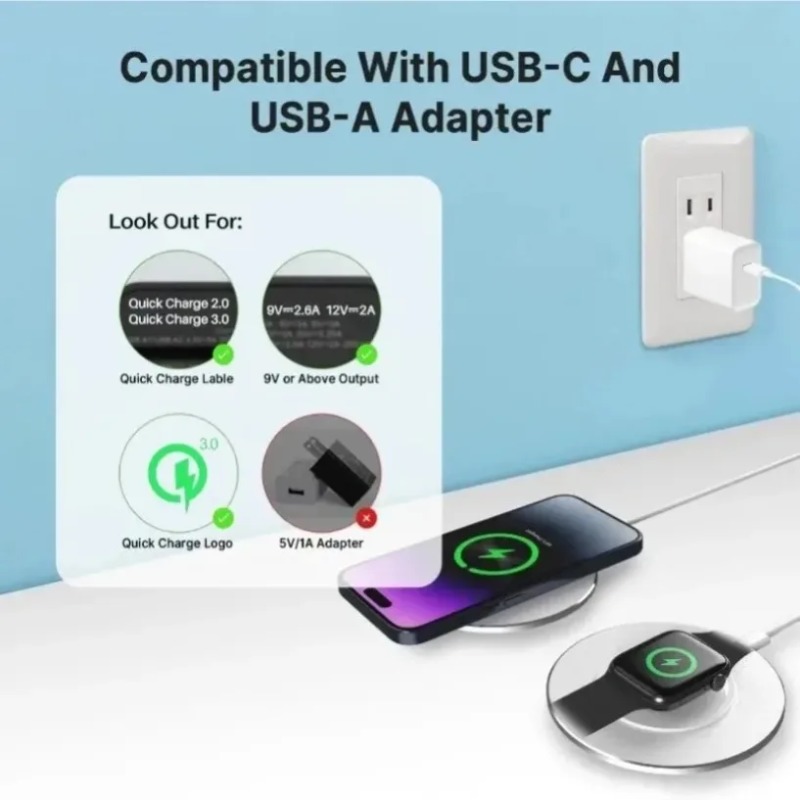 Kompaktowa ładowarka bezprzewo – Wireless Charger Watch recenzja i cena